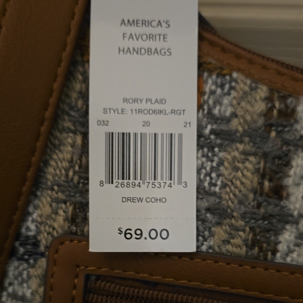 Plaid Tweed Shoulder Bag - Picture 5 of 7